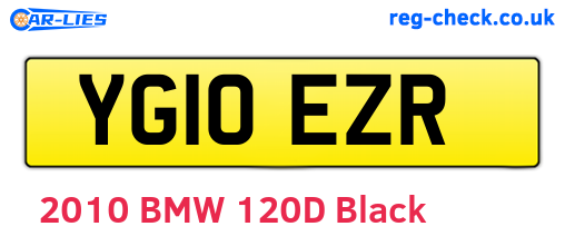 YG10EZR are the vehicle registration plates.