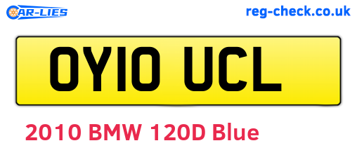 OY10UCL are the vehicle registration plates.