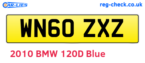 WN60ZXZ are the vehicle registration plates.