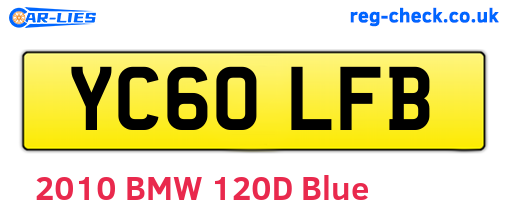 YC60LFB are the vehicle registration plates.