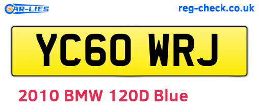 YC60WRJ are the vehicle registration plates.