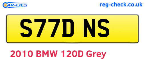 S77DNS are the vehicle registration plates.