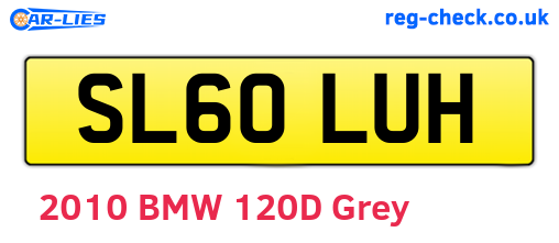 SL60LUH are the vehicle registration plates.