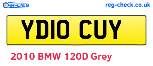 YD10CUY are the vehicle registration plates.