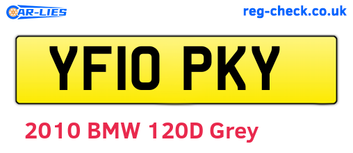 YF10PKY are the vehicle registration plates.