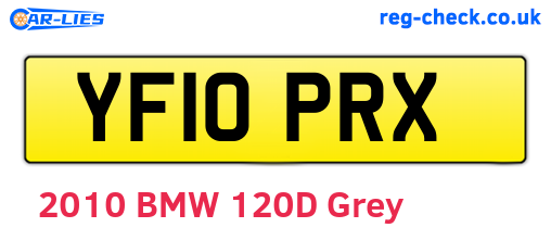 YF10PRX are the vehicle registration plates.