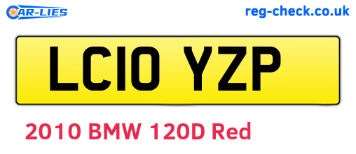 LC10YZP are the vehicle registration plates.