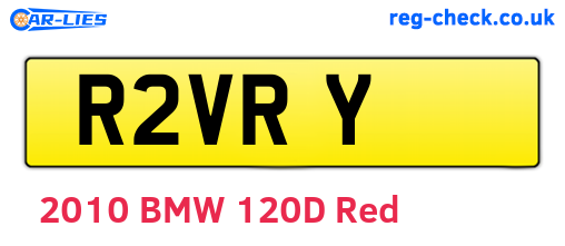 R2VRY are the vehicle registration plates.