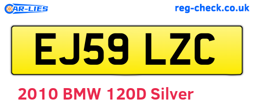 EJ59LZC are the vehicle registration plates.