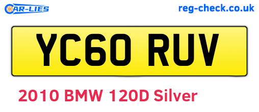 YC60RUV are the vehicle registration plates.