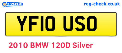 YF10USO are the vehicle registration plates.