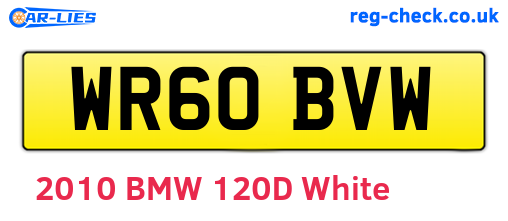 WR60BVW are the vehicle registration plates.