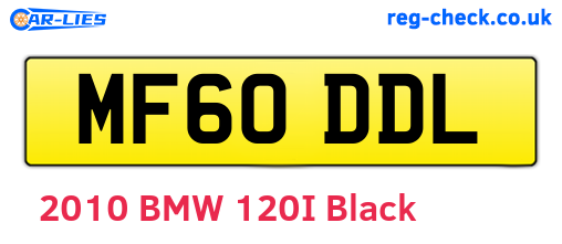 MF60DDL are the vehicle registration plates.