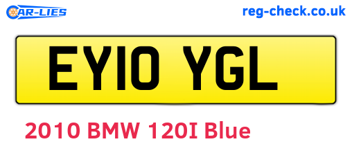 EY10YGL are the vehicle registration plates.