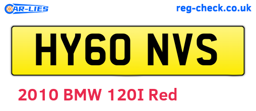 HY60NVS are the vehicle registration plates.