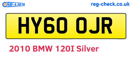 HY60OJR are the vehicle registration plates.