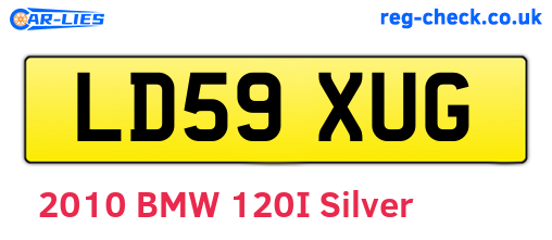LD59XUG are the vehicle registration plates.
