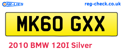 MK60GXX are the vehicle registration plates.