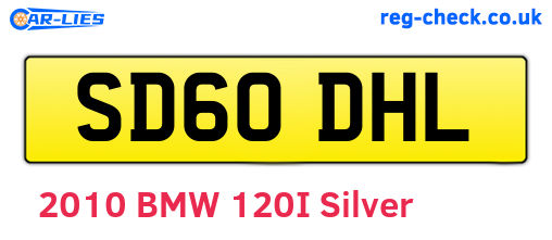 SD60DHL are the vehicle registration plates.