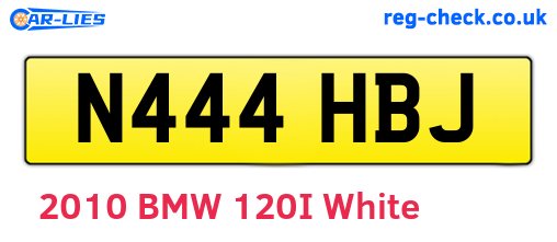 N444HBJ are the vehicle registration plates.