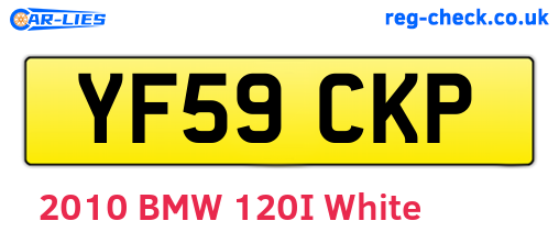 YF59CKP are the vehicle registration plates.