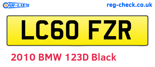 LC60FZR are the vehicle registration plates.