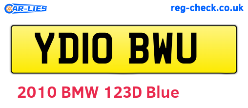 YD10BWU are the vehicle registration plates.