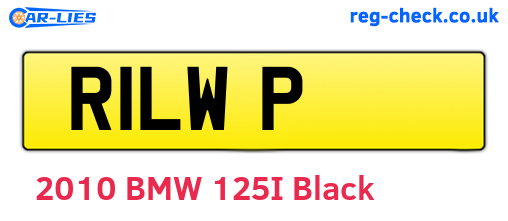 R1LWP are the vehicle registration plates.