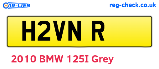 H2VNR are the vehicle registration plates.