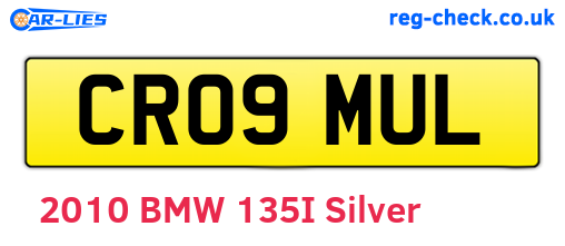 CR09MUL are the vehicle registration plates.