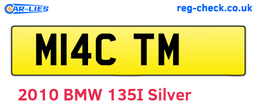 M14CTM are the vehicle registration plates.