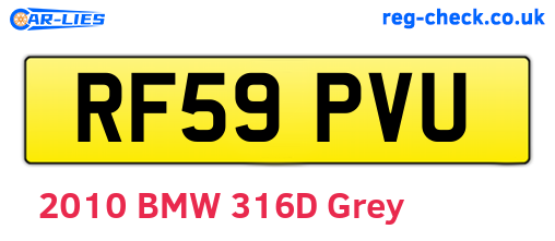 RF59PVU are the vehicle registration plates.