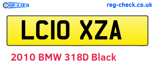 LC10XZA are the vehicle registration plates.