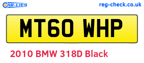 MT60WHP are the vehicle registration plates.