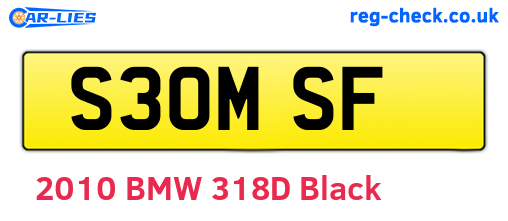S30MSF are the vehicle registration plates.
