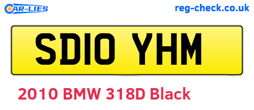 SD10YHM are the vehicle registration plates.