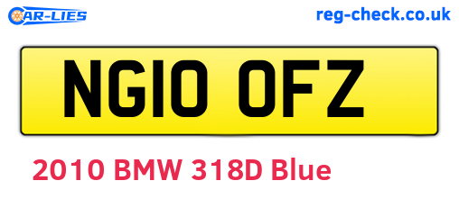 NG10OFZ are the vehicle registration plates.