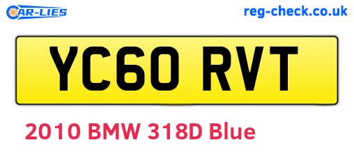 YC60RVT are the vehicle registration plates.