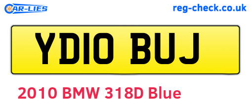 YD10BUJ are the vehicle registration plates.