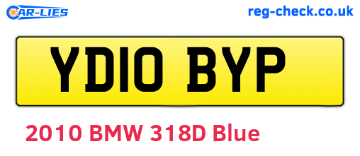 YD10BYP are the vehicle registration plates.
