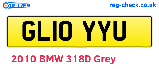 GL10YYU are the vehicle registration plates.