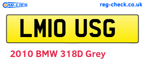 LM10USG are the vehicle registration plates.
