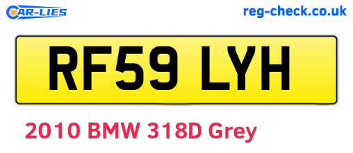 RF59LYH are the vehicle registration plates.