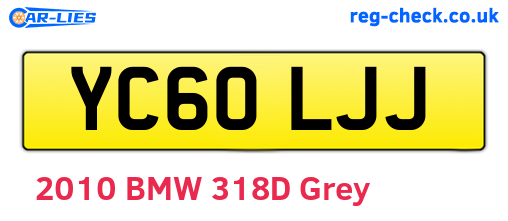 YC60LJJ are the vehicle registration plates.