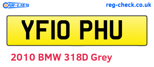 YF10PHU are the vehicle registration plates.