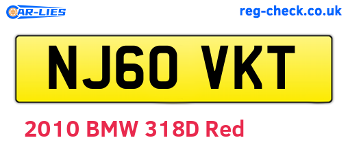NJ60VKT are the vehicle registration plates.