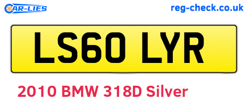 LS60LYR are the vehicle registration plates.