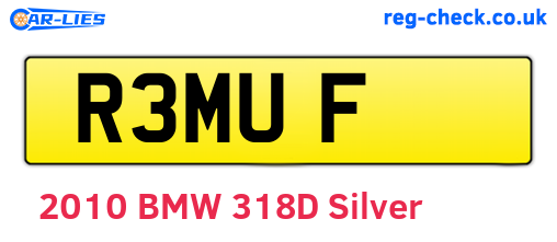 R3MUF are the vehicle registration plates.