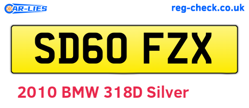 SD60FZX are the vehicle registration plates.