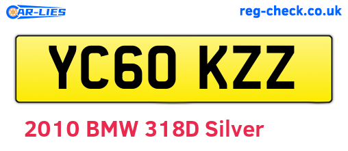 YC60KZZ are the vehicle registration plates.